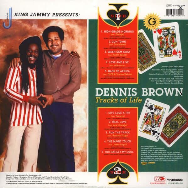 King Jammy Presents Dennis Brown ~ Tracks Of Life (Vinyl) - Djungel & Jazz