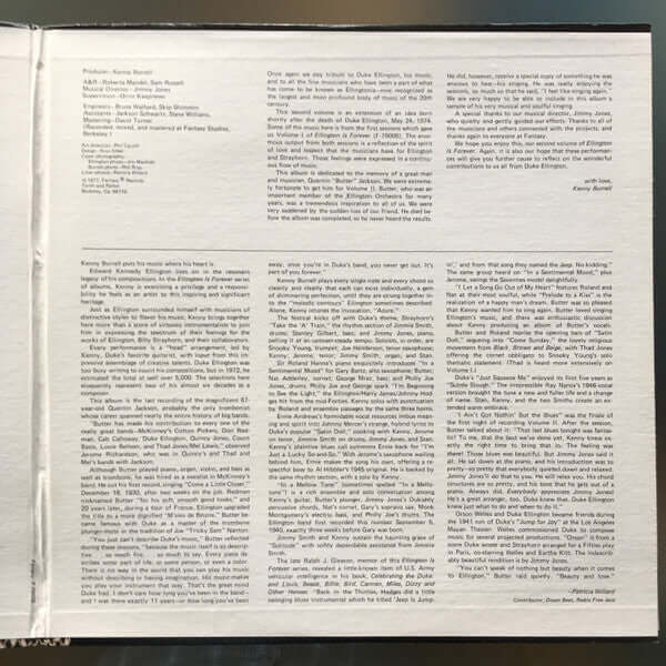 Kenny Burrell : Ellington Is Forever, Volume Two (2xLP, Album, gat)