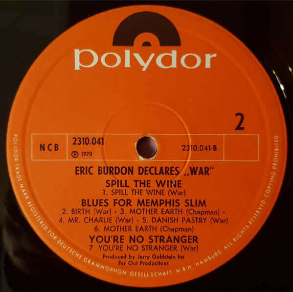 Eric Burdon & War : Eric Burdon Declares "War" (LP, Album)