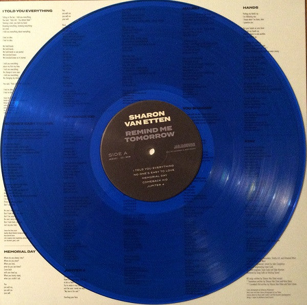 Sharon Van Etten ~ Remind Me Tomorrow (Vinyl) - Djungel & Jazz