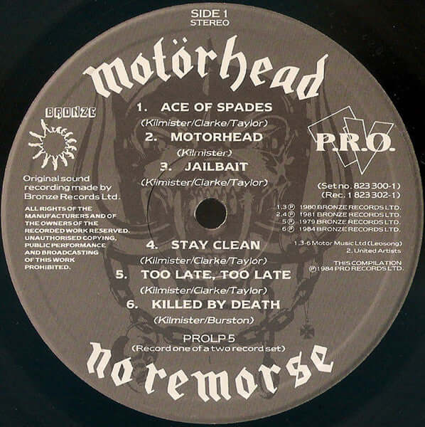 Motörhead : No Remorse (2xLP, Comp, Ltd, S/Edition, Lea)