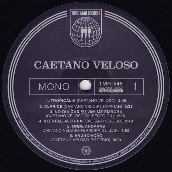 Caetano Veloso ~ Caetano Veloso (Vinyl) - Djungel & Jazz