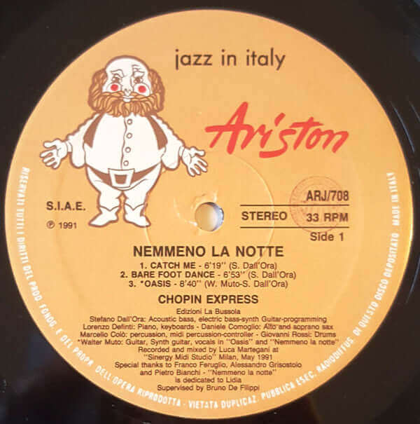 Chopin Express ~ Nemmeno La Notte (Vinyl) - Djungel & Jazz