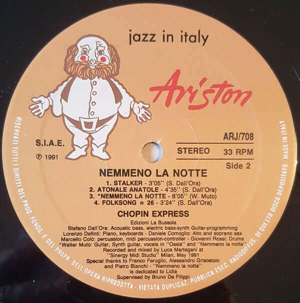 Chopin Express ~ Nemmeno La Notte (Vinyl) - Djungel & Jazz