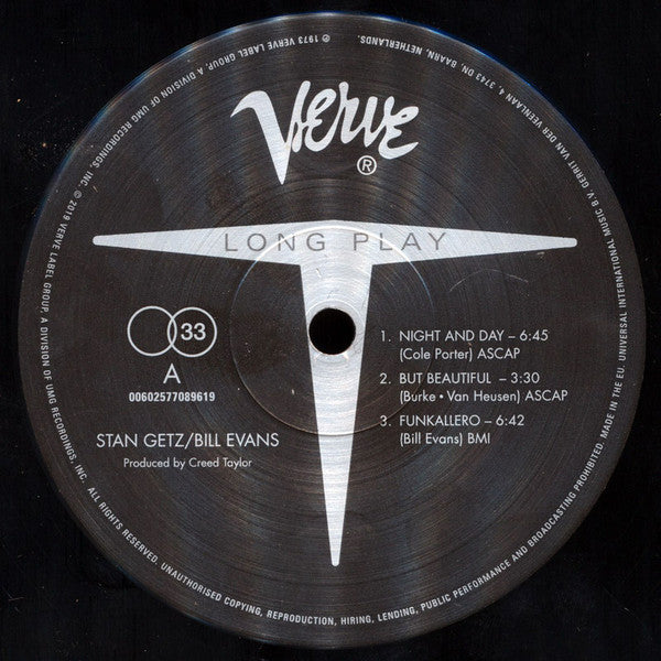 Stan Getz & Bill Evans ~ Stan Getz & Bill Evans (Vinyl) - Djungel & Jazz