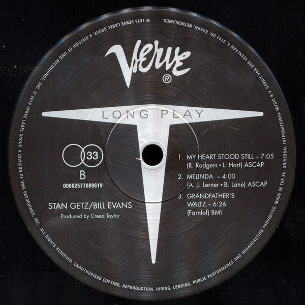 Stan Getz & Bill Evans ~ Stan Getz & Bill Evans (Vinyl) - Djungel & Jazz