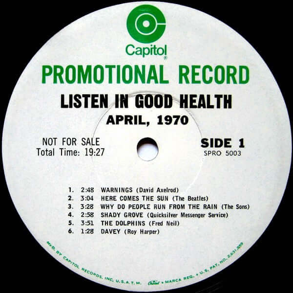 Various ~ Listen In Good Health: Songs Of Celebration And Decay (Vinyl) - Djungel & Jazz