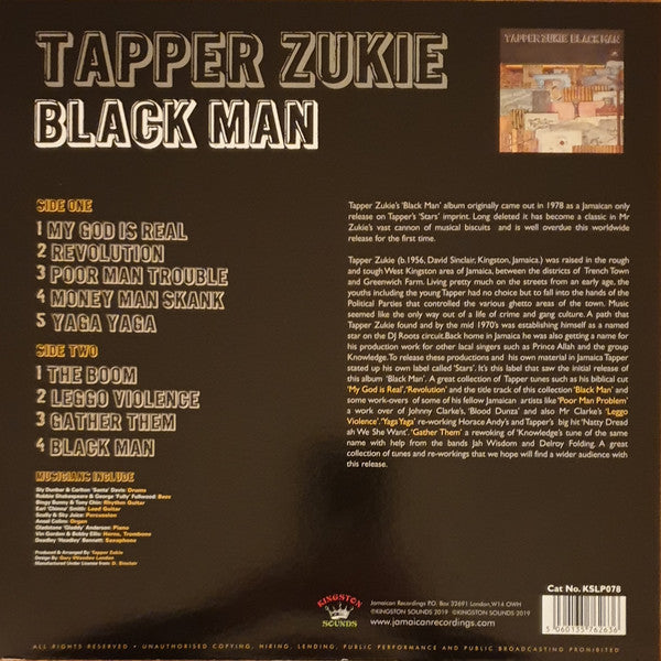 Tapper Zukie ~ Black Man (Vinyl) - Djungel & Jazz