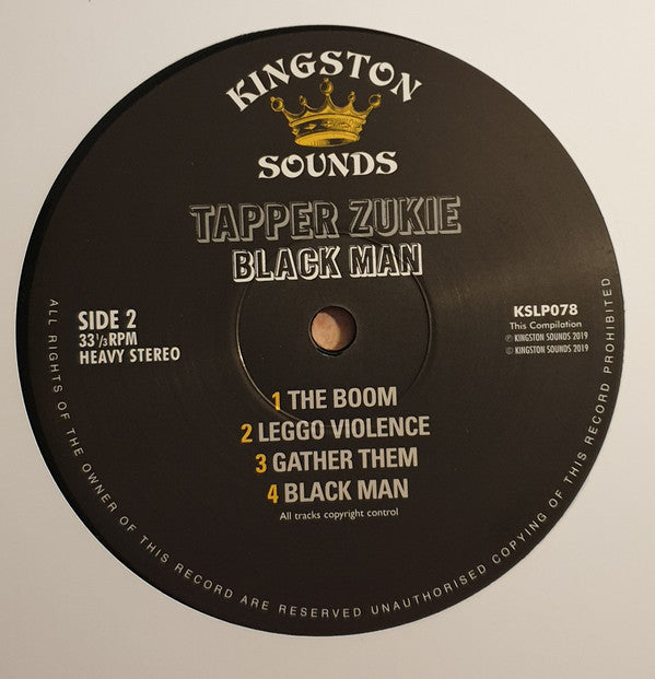 Tapper Zukie : Black Man (LP, Album, RE)