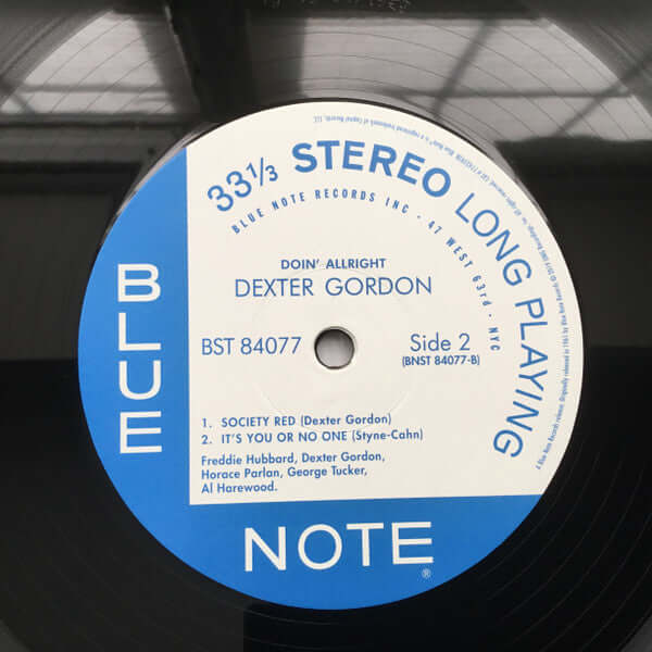 Dexter Gordon ~ Doin' Allright (Vinyl) - Djungel & Jazz