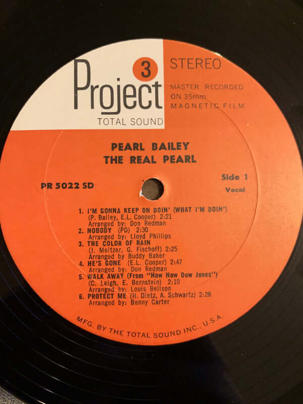 Pearl Bailey : The Real Pearl (LP, Album, Gat)