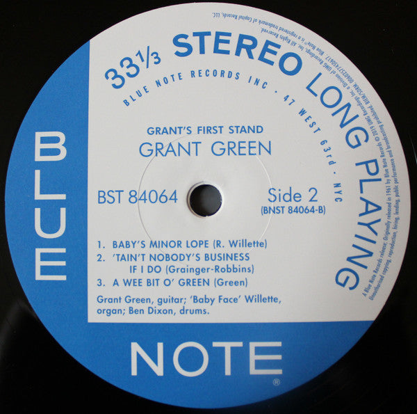 Grant Green ~ Grant's First Stand (Vinyl) - Djungel & Jazz