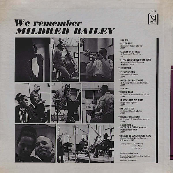 Mavis Rivers & Red Norvo : We Remember Mildred Bailey (LP, Album, Mono)