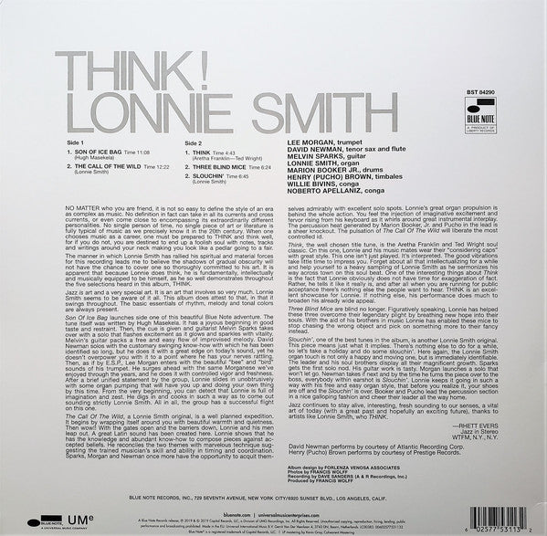 Lonnie Smith ~ Think! (Vinyl) - Djungel & Jazz