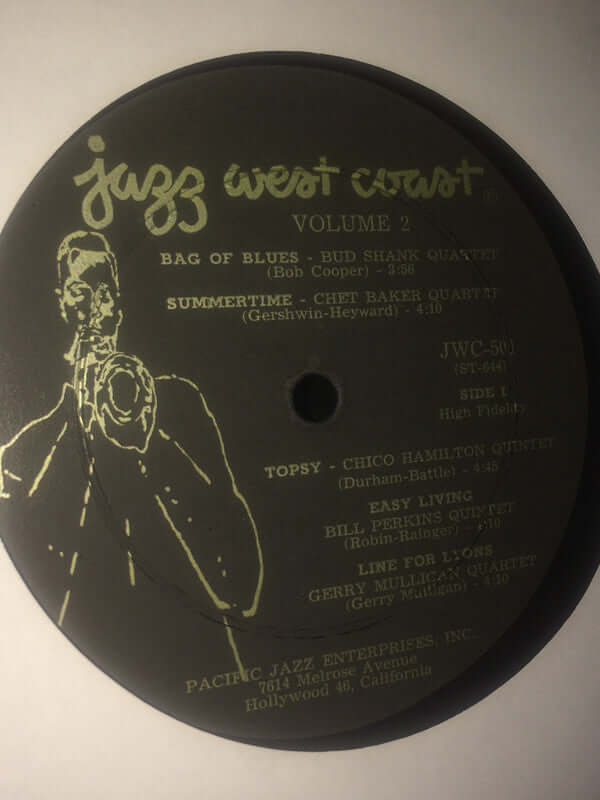 Various ~ Jazz West Coast, Volume 2 (Vinyl) - Djungel & Jazz