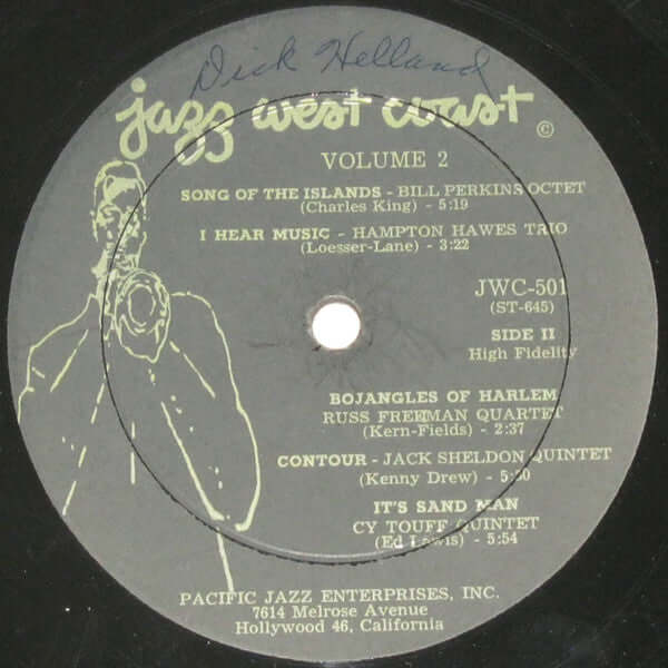 Various ~ Jazz West Coast, Volume 2 (Vinyl) - Djungel & Jazz