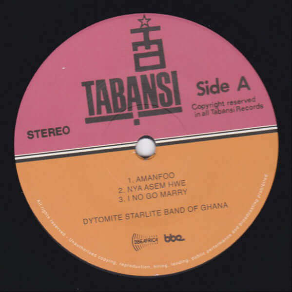 Dytomite Starlite Band Of Ghana ~ Dytomite Starlite Band Of Ghana (Vinyl) - Djungel & Jazz