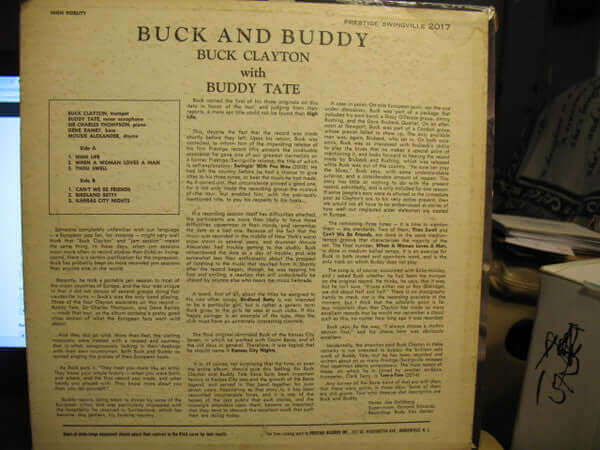 Buck Clayton & Buddy Tate ~ Buck & Buddy (Vinyl) - Djungel & Jazz