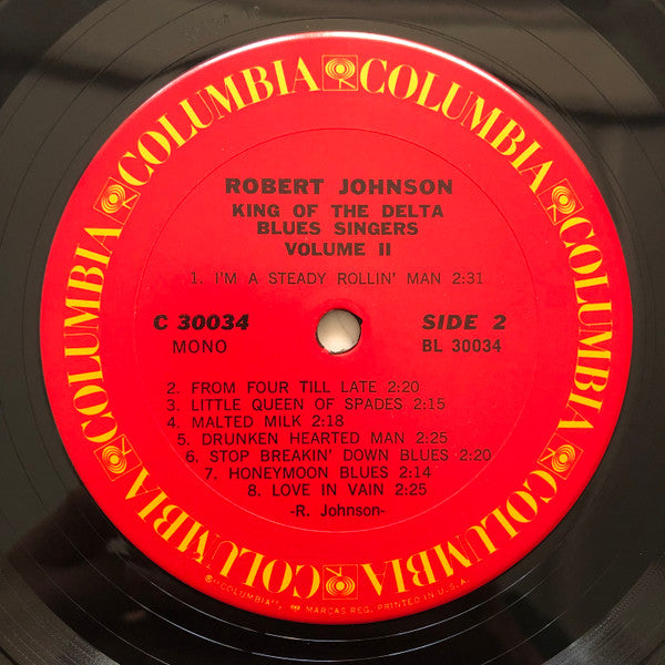 Robert Johnson : King Of The Delta Blues Singers Vol. II (LP, Comp, San)