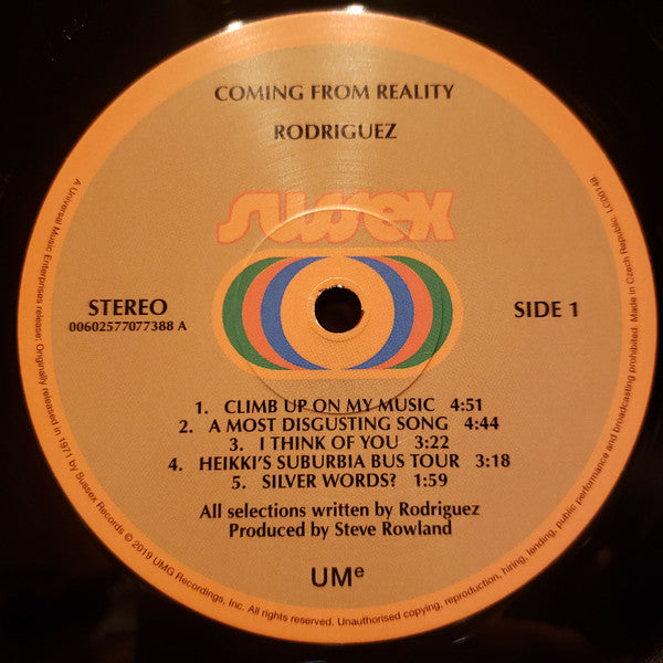 Rodriguez ~ Coming From Reality (Vinyl) - Djungel & Jazz