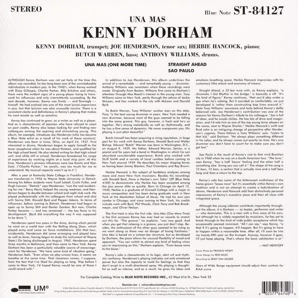 Kenny Dorham ~ Una Mas (One More Time) (Vinyl) - Djungel & Jazz