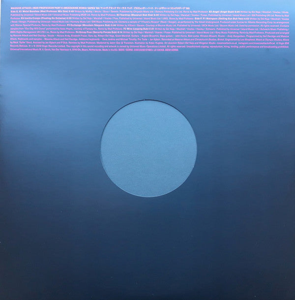 Massive Attack V. Mad Professor ~ Massive Attack V. Mad Professor Part II (Mezzanine Remix Tapes '98) (Vinyl) - Djungel & Jazz