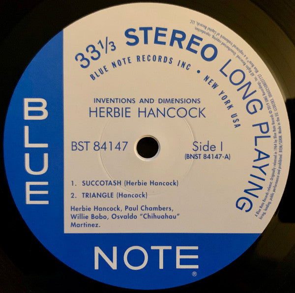 Herbie Hancock ~ Inventions & Dimensions (Vinyl) - Djungel & Jazz