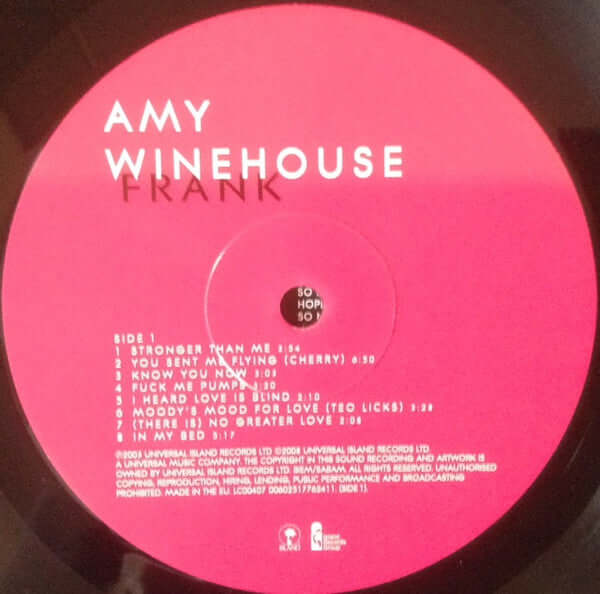 Amy Winehouse ~ Frank (Vinyl) - Djungel & Jazz
