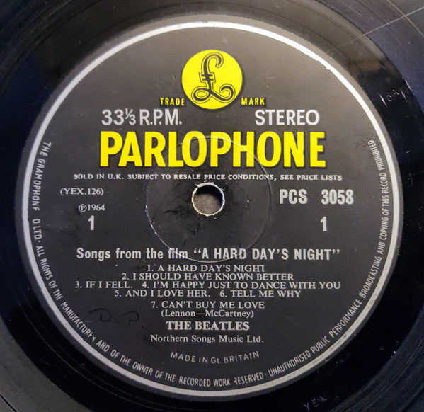 The Beatles : A Hard Day's Night (LP, Album, RE)