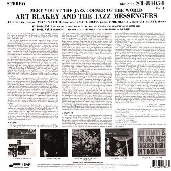 Art Blakey & The Jazz Messengers ~ Meet You At The Jazz Corner Of The World (Volume 1) (Vinyl) - Djungel & Jazz