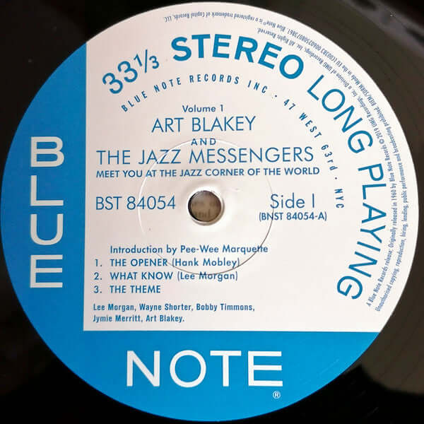 Art Blakey & The Jazz Messengers ~ Meet You At The Jazz Corner Of The World (Volume 1) (Vinyl) - Djungel & Jazz