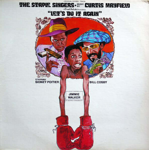 The Staple Singers : Let's Do It Again (Original Soundtrack) (LP, Album, San)