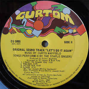 The Staple Singers : Let's Do It Again (Original Soundtrack) (LP, Album, San)