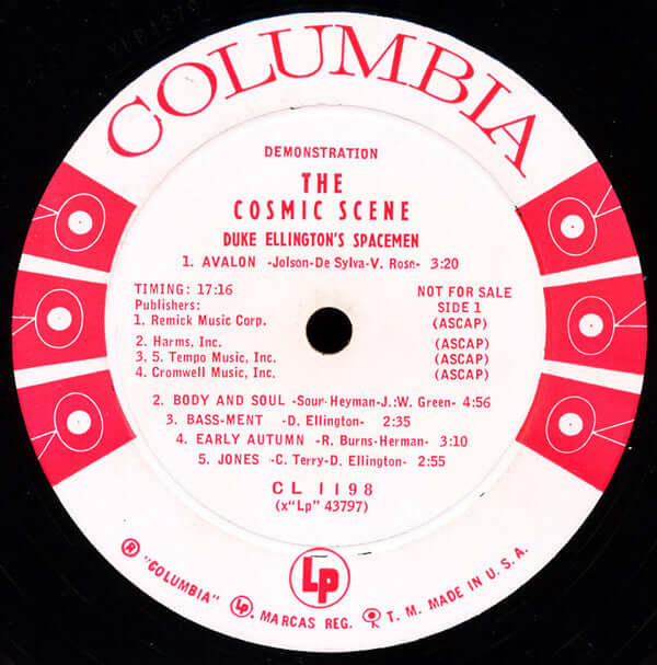 Duke Ellington's Spacemen : The Cosmic Scene (LP, Album, Mono, Promo)