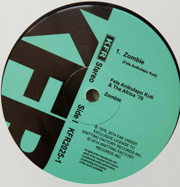 Fẹla And Afrika 70 ~ Zombie (Vinyl) - Djungel & Jazz