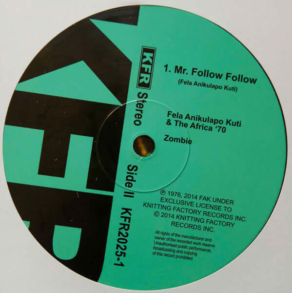 Fẹla And Afrika 70 ~ Zombie (Vinyl) - Djungel & Jazz