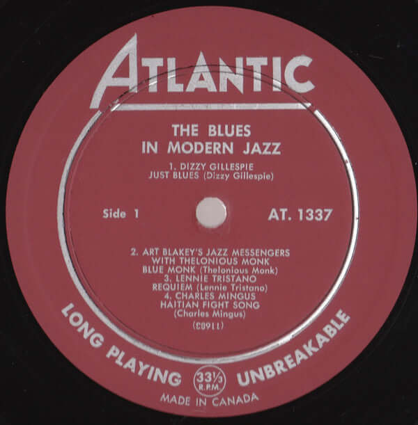 Various : The Blues In Modern Jazz (LP, Comp, Mono)