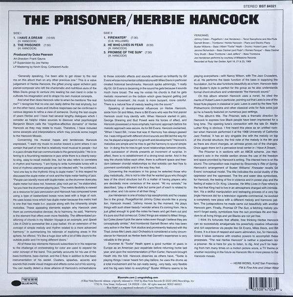 Herbie Hancock ~ The Prisoner (Vinyl) - Djungel & Jazz