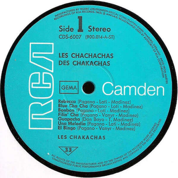 Chakachas : Les Chachachas Des Chakachas (LP, Album)