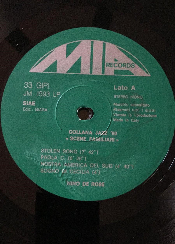 Nino De Rose ~ Scene Familiari (Vinyl) - Djungel & Jazz