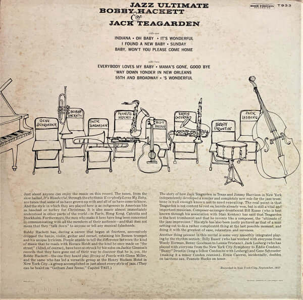 Bobby Hackett & Jack Teagarden : Jazz Ultimate (LP, Album, Mono)