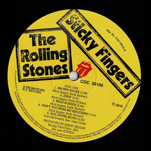 The Rolling Stones ~ Sticky Fingers (Vinyl) - Djungel & Jazz