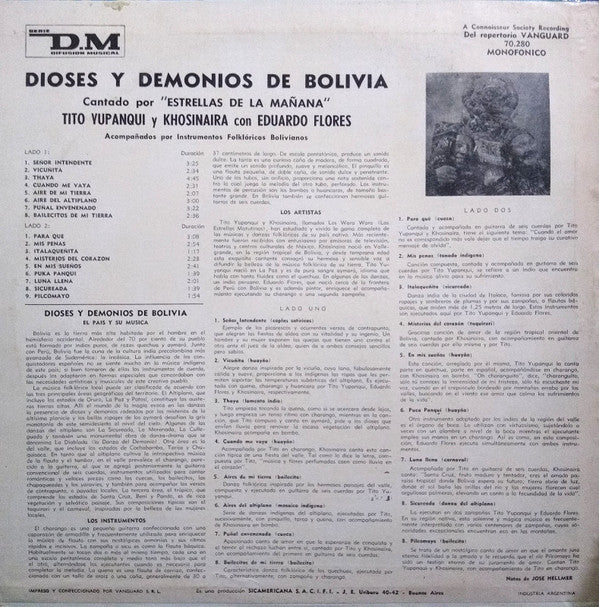 The Morning Stars ~ Dioses y Demonios de Bolivia (Vinyl) - Djungel & Jazz