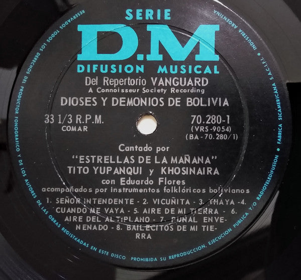 The Morning Stars ~ Dioses y Demonios de Bolivia (Vinyl) - Djungel & Jazz