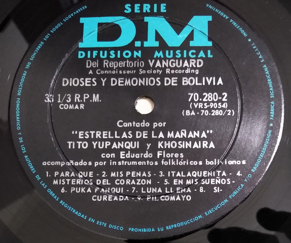 The Morning Stars (2) : Dioses y Demonios de Bolivia (LP, Album, Mono)
