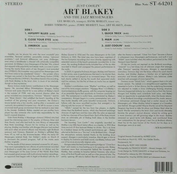 Art Blakey & The Jazz Messengers ~ Just Coolin' (Vinyl) - Djungel & Jazz