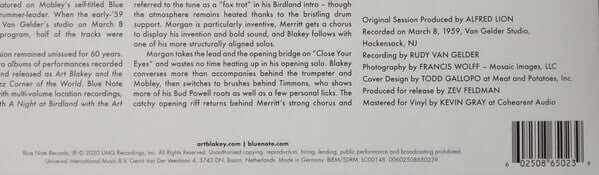 Art Blakey & The Jazz Messengers ~ Just Coolin' (Vinyl) - Djungel & Jazz