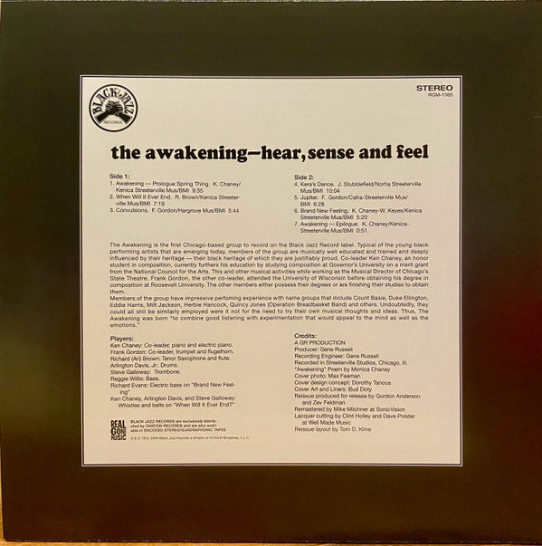 The Awakening (4) : Hear, Sense And Feel (LP, Album, RE, RM)