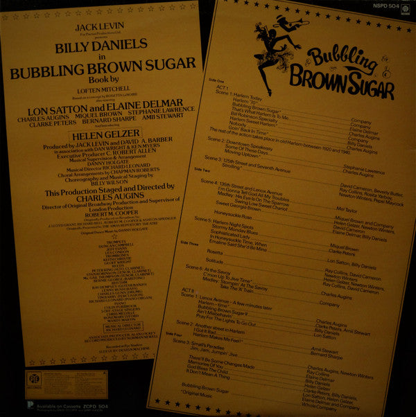 Various : Bubbling Brown Sugar - Original London Cast Recording (2xLP, Album)