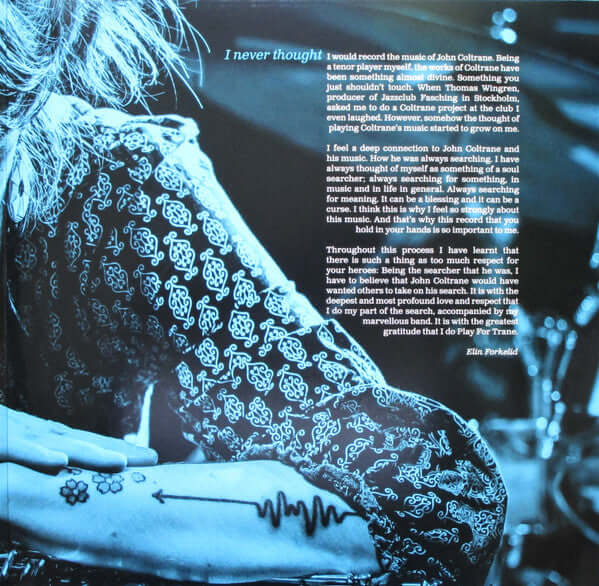 Elin Forkelid ~ Plays For Trane (Vinyl) - Djungel & Jazz